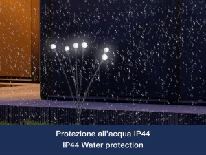 Lampa solara Beper P207ILO104, 6 LED-uri, forma florala, cu suport pentru gradina - Img 4