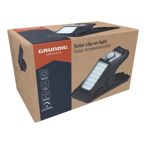 Lampa solara de gradina Grundig cu senzor de miscare, 3 moduri de lumina, neagra - Img 5