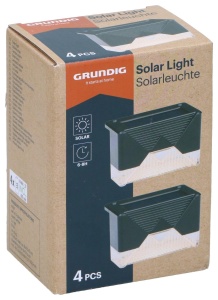 Lampa Solara Gradina Grundig 4 Buc - Lumina Calda, Negru, IP44 - Img 5