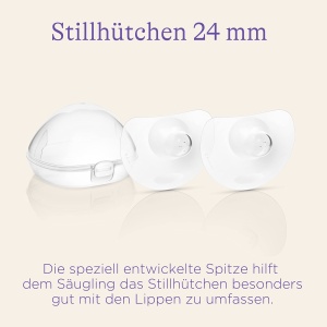 Lansinoh Nipple Shield 24 mm (marimea 2), 2 bucati incl. cutie de depozitare - confortabil de purtat - continuati sa alaptati in ciuda dificultatilor de atasare - Img 6