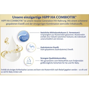 Laptele praf HiPP PRE HA Combiotik 4 x 600g pentru bebelusi cu sistem imunitar sensibil - Img 5