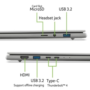 Laptop Acer Swift 16 AI OLED SF16-71T-993G, 16 OLED 120Hz, 32GB RAM, 1TB SSD - Img 4