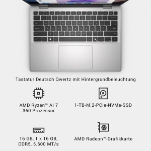 Laptop Dell 14 DC14255, AMD Ryzen AI 7 350, 16GB RAM, 1TB SSD - Img 9