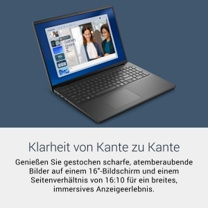 Laptop Dell 16 DC16255, AMD Ryzen 7, 16GB RAM, 1TB SSD, Carbon Black - Img 3