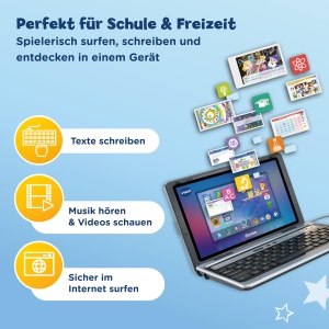 Laptop educational VTech Genio Lernlaptop XL, 7 inch, 40 jocuri educative - Img 3