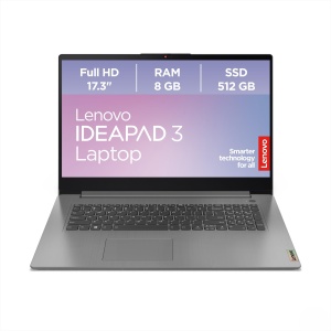 Laptop Lenovo IdeaPad 3 AMD Ryzen 5 8GB RAM 512GB SSD 17.3 HD Artic Grau