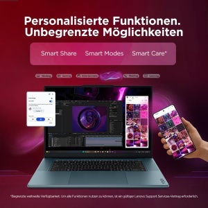 Laptop Lenovo Yoga 9 2in1 Aura Edition, 14 2.8K OLED, Intel Core Ultra 7, 32GB RAM, 1TB SSD - Img 9