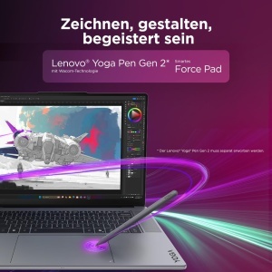 Laptop Lenovo Yoga Pro 9i Aura Edition, 16 3.2K OLED, 32GB RAM, 1TB SSD, Gri - Img 7