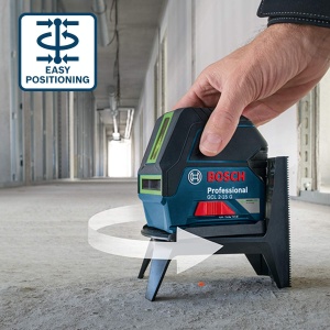 Laser de nivelare Bosch Professional GCL 2-15 G, verde, auto-nivelare, IP 54 - Img 3