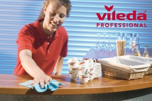 Laveta Wettex Vileda Professional, galbena, 10 bucati, biodegradabila - Img 2