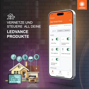 LEDVANCE SMART Lichterkette Outdoor 45W IP44 Lumina RGB si Alb Cald - Img 7
