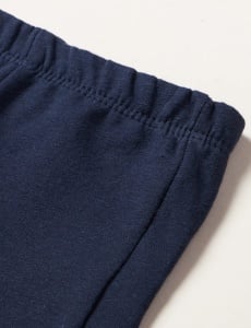 Leggings pentru fete Chicco, bleu, din bumbac elastic cu imprimeu - Img 2