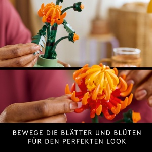 LEGO Botanicals Chrysantheme 10368 Set creativ DIY Flori decorative 278 piese - Img 4