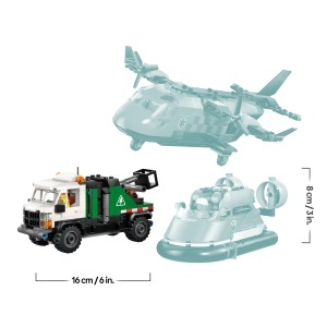 LEGO City Set 60505 cu Avion Vehicul de Intretinere si Aeroglisor 990 Piese - Img 9