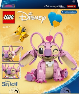 LEGO | Disney Angel - Jucarie de constructie Lilo & Stitch - Figurina construibila cu 3 inimioare si fluture - Cadou pentru fete si baieti cu varsta de 9 ani si peste si fani adulti ai serialului TV - 43257 - Img 8