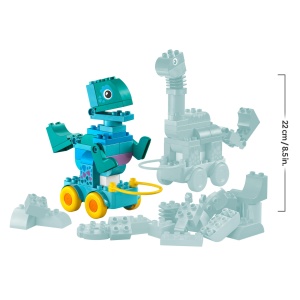 LEGO DUPLO 10451 Set 3-in-1 Dinos pe Roti 108 Piese pentru Copii 3 Ani - Img 8