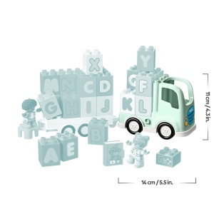 LEGO DUPLO ABC-Lastwagen 10421 Camion cu Litere si Figurine pentru Copii 2 - Img 7