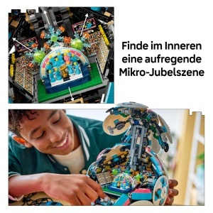 LEGO Editions 43019 Model 3D Minge Fotbal cu Mini Stadion Interactiv 1498 Piese - Img 6