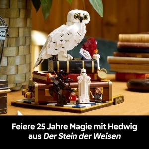 LEGO Harry Potter 76466 Set Colectie 25 Ani 1571 Piese Figurina Hedwig si 3 Minifigurine - Img 2