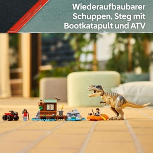 LEGO Jurassic World 76975 Set de Constructie cu TRex Barca si ATV - Img 3