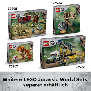 LEGO Jurassic World Fosile de dinozauri Model de craniu Triceratops jucarie de dinozaur pentru baieti si fete de 9 ani si peste cadou pentru copii si  - Img 7