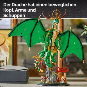 LEGO NINJAGO 71847 Dragonul Pazitor Set Constructie cu Minifigurina Meister Wu - Img 3