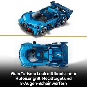 LEGO Speed Champions Bugatti Vision Gran Turismo 77253 Masina de jucarie pentru copii si colectionari 284 piese - Img 3