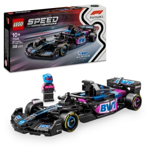 LEGO Speed Champions BWT Alpine F1 Team A524 Masina Formula 1 cu Minifigura Pilot 258 Piese