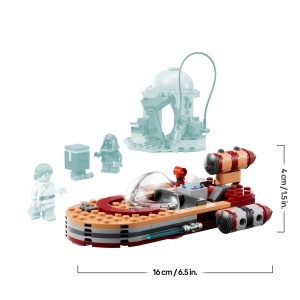 LEGO Star Wars 75420 Lukes Landspeeder Set Interactiv cu Minifigurine si SMART Tag - Img 9