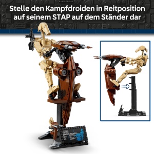 LEGO Star Wars 75428 Droid de Lupta cu STAP 1088 Piese Model de Colectie - Img 3