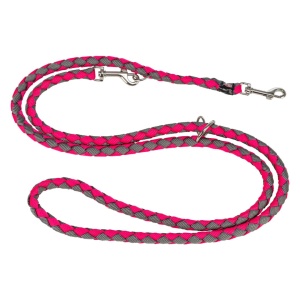 Lesa pentru caini TRIXIE Cavo V-Leine SM, 2m, Fuchsia-Grafit