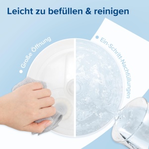LEVOIT Umidificator cu umplere superioara 3L cu lumina de noapte, duza rotativa la 360 deg, umidificator sigur pentru masina de spalat vase, umidificator pentru camera linistita, difuzor de aroma 25H pentru dormitor Plante din camera copiilor Baby - Img 8
