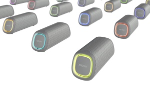 LG XBOOM Go DXG5, difuzor portabil Bluetooth (20 wati, Google Assistant, Siri, iluminare), gri - Img 6