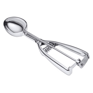 Lingura de inghetata Silit din otel inoxidabil 22,5 cm, lingura de inghetata cu ejector, lingura pentru linguri ovale de inghetata, orez, chiftelute de pepene galben, aluat de prajituri