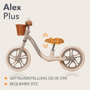 Lionelo Alex Plus Bicicleta Fara Pedale Copii 3 Ani EVA Roti 305 cm - Img 5