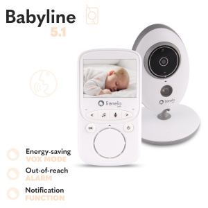 Lionelo Babyline 51 Babyphone cu Camera Comunicare Bidirectionala Mod Noapte - Img 8