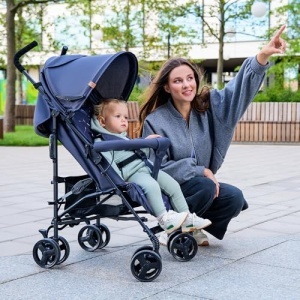 LIONELO Elia Buggy carucior pliabil mic de pana la 15 kg reglare spate si suport pentru picioare plasa de tantari cos de cumparaturi - Img 12