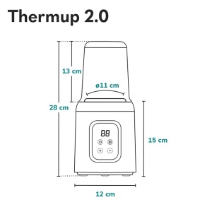LIONELO Thermup 20 Incalzitor de biberoane 5 in 1 Reincalzirea lichidelor si a alimentelor pentru bebelusi sterilizare dezghetare Incalzitor de bibero - Img 8