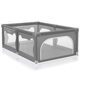 Lionelo Willow Tarc de Joaca pentru Copii 120x180x68 cm Plasa Respirabila Pliabil cu Acces Lateral - Img 8