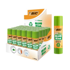 Lipici BIC ECOlutions, 30 stifturi x 8g, usor de curatat, prietenos cu copiii