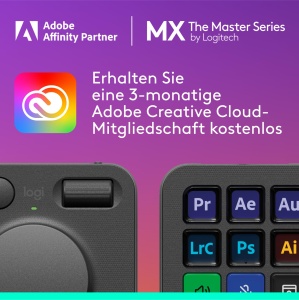 Logitech MX Creative Console Tastenfeld Programabil 9 LCD Graphit - Img 2