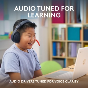 Logitech Zone Learn Headset On-Ear pentru Copii Albastru Conexiune 35 mm AUX - Img 6