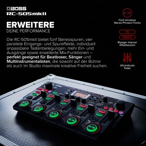 Loop Station BOSS RC-505mkII cu 5 Phrasenspuri, 32 Bit, Efecte Multiple - Img 4
