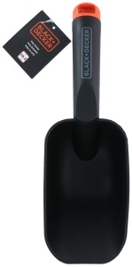 Lopata de gradina BLACKDECKER 285 cm Forma rotunda Negru - Img 2