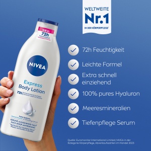 Lotiune de Corp NIVEA Express, 400 ml, cu Hyaluron si Meeresmineralien - Img 2
