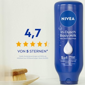 Lotiune pentru corp NIVEA In-Dusch Body Milk 400 ml, cu ulei de migdale, hidratare intensa - Img 5