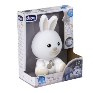 Lumina de noapte Chicco Bunny, lampa portabila pentru iepurasi cu muzica clasica si sunete linistitoare, doua moduri in evolutie, lumina de noapte portabila si lumina de orientare, 0 luni+, neutru - Img 9