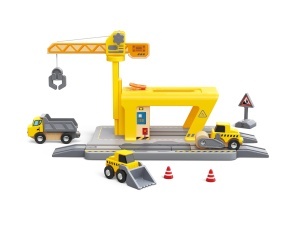 Macara feroviara Hape pentru copii |Set extensibil pentru jocuri creative