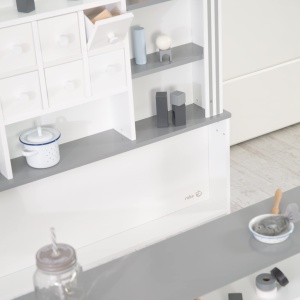 Magazin de jucarii roba Candyshop, alb cu accente gri, cu 6 sertare - Img 8