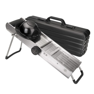Mandolina Lacor 60357 din inox, 4 tipuri de taiere, cu protectie si suport - Img 1